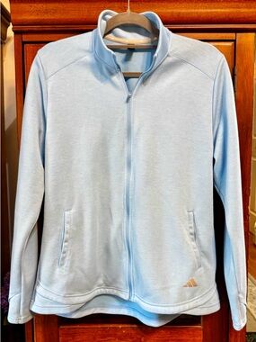 Light Blue Adidas Full-Zip Jacket size Large